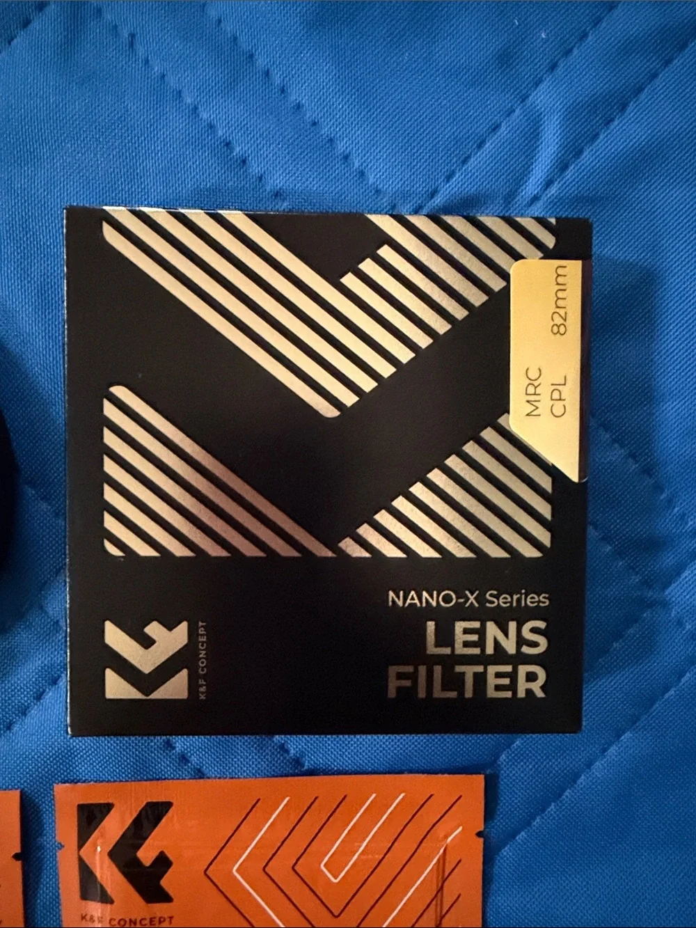 Blue Lens Filter Kit with Orange Microfiber Cloths